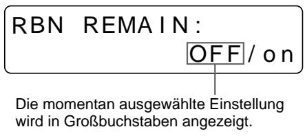 SONY UP-51MD - Drücken Sie die Taste RIBBON REMAIN. - 2