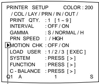 SONY UP-51MD - So wahlen Sie die Einstellung über das Menu aus - 4