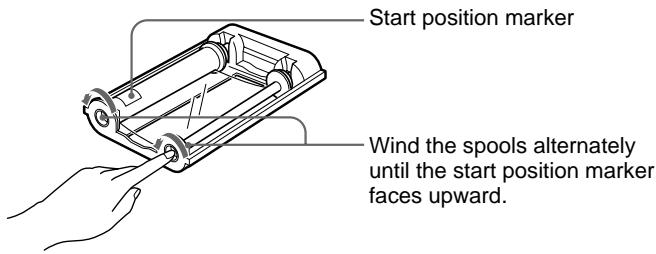 SONY UP-51MD - Remove any slack from the ink ribbon. - 1