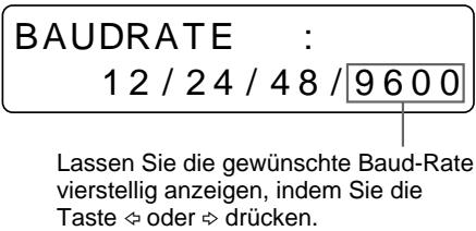 SONY UP-51MD - Einstellen der Baud-Rate zur Kommunikation mit dem Computer - 5