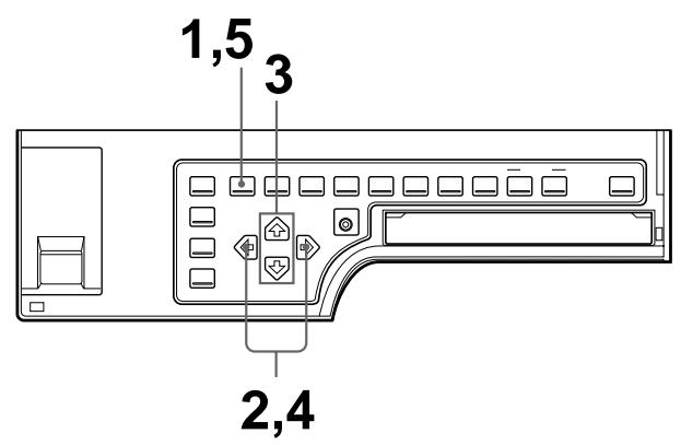 SONY UP-51MD - Pour sélectionner dans le menu le type d'images réduites à enregistrer dans la mémoire - 1