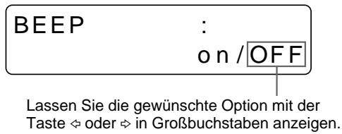 SONY UP-51MD - Ein-/Ausschalten des Betriebs- und Fehlersignals - 5