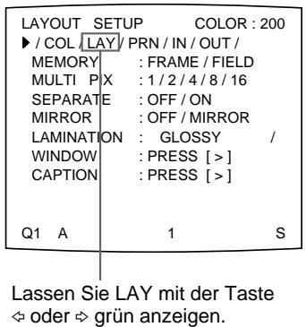 SONY UP-51MD - So wahlen Sie den Speichermodus über das Menu aus - 2