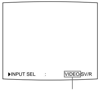 SONY UP-51MD - Auswahlen des Eingangssignals mit der Taste INPUT SELECT - 5
