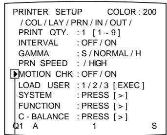 SONY UP-51MD - To select the setting using the menu - 4