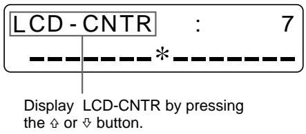 SONY UP-51MD - Select LCD-CNTR by pressing the  or button. - 2