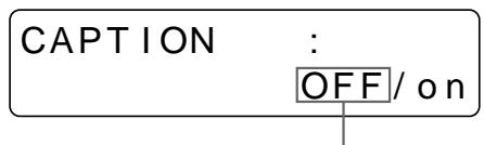 SONY UP-51MD - Press the CAPTION ON/OFF button. - 2