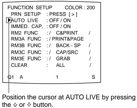 SONY UP-51MD - Press the  button. - 3