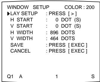 SONY UP-51MD - Drücken Sie die Taste  Das Menu Window SETUP wird angezeigt. - 1