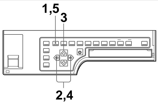 SONY UP-51MD - To select the memory mode using the menu - 1