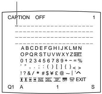 SONY UP-51MD - Pour déplacer le curseur - 1