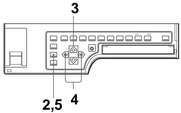 SONY UP-51MD - Auswahlen des Eingangssignals über das Menu - 2