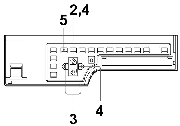 SONY UP-51MD - Ein-/Ausschalten des Betriebs- und Fehlersignals - 1