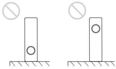 SONY VPL-ES7 - Do not stand the unit upright on one side - 1