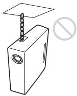 SONY VPL-ES7 - No utilice la barra de seguridad para el transporte o la instalación - 1