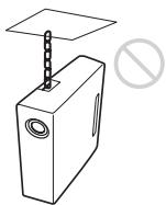SONY VPL-ES7 - Non utilizzare la barra di sicurezza per il trasporto o l'installazione - 1