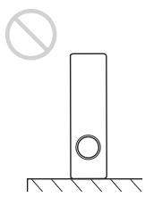 SONY VPL-ES7 - Ne placez pas l'appareil à la verticale sur le côté - 1