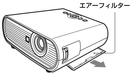 SONY VPL-ES7 - エアーフィルターを クリーニングする - 1
