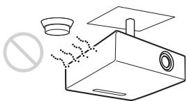 SONY VPL-ES7 - A proximité d'un capteur de chaleur ou de fumée - 1