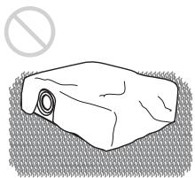 SONY VPL-ES7 - Non ostruire le prese di ventilazione - 1