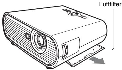 SONY VPL-ES7 - Reinigen des Luftfilters - 1