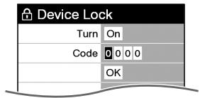 SONY PSR-505 - Appuyez sur /  / pour selectionner « Code», puis appuyez sur les touches numériques pour saisir le mot de passer. - 1