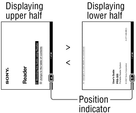 SONY PSR-505 - About screen division when screen orientation is set to horizontal - 1