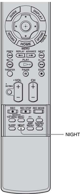 SONY RHT-S10 - como eschar el sonido con el volumen bajo (modo NIGHT) - 1