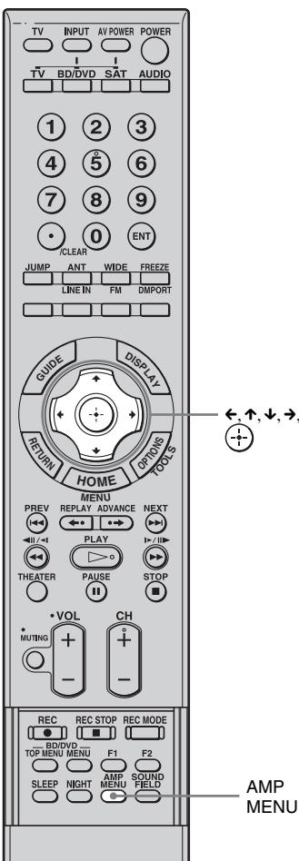 SONY RHT-S10 - Synchronizing the delay between the sound and the image (A/V SYNC) - 1