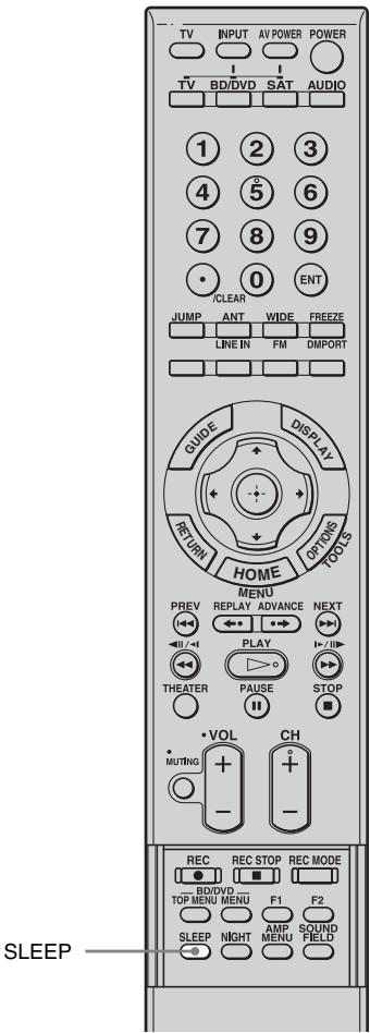 SONY RHT-S10 - Uso del temporizador de apagado - 1