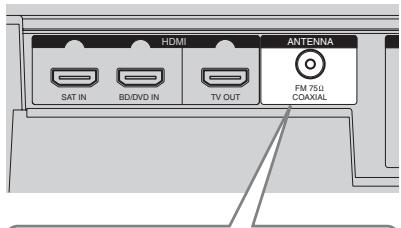 SONY RHT-S10 - Connexion du fil d'antenne FM - 2
