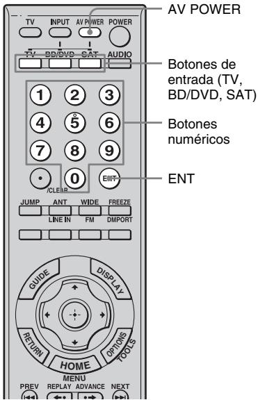 SONY RHT-S10 - Programación del mando a distancia para utiliserotros componentes - 1