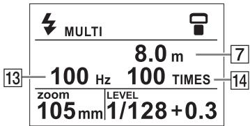 MULTI 8.0 m 100 Hz 100 TIMES zoom LEVEL 105mm 1/128 + 0.3