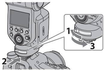 Diagram of a camera module with labeled parts and directional arrows indicating motion or positioning.