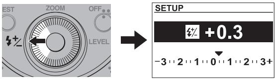 EST ZOOM OFF LEVEL SETUP +0.3 -3 2 1 0 1 2 3+