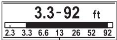 3.3-92 ft 2.3 3.3 6.6 13 26 52 92