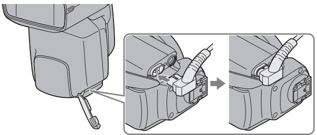 SONY HVL-F60M - Using external battery adaptor - 1