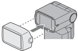 SONY HVL-F60M - Montage de l'adaptateur d'orientation - 1
