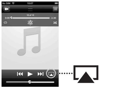 SONY RDP-XA700IPN - Tap/click on the icon at the bottom right of the iPhone, iPod touch or iPad screen or top center of the iTunes window. - 1