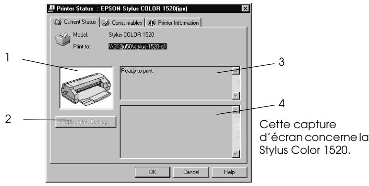 EPSON C82378 - Menu état actuel - 1