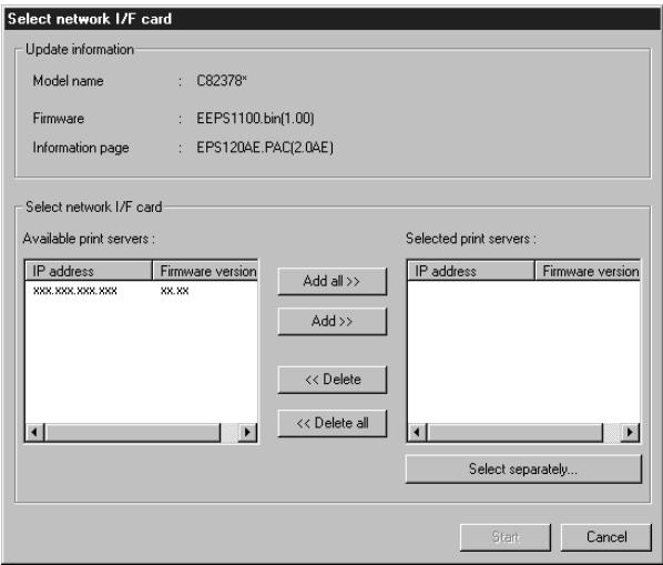 EPSON C82378 - Mise à jour du microprogramme à l'aide de Epsonnet winassist - 3