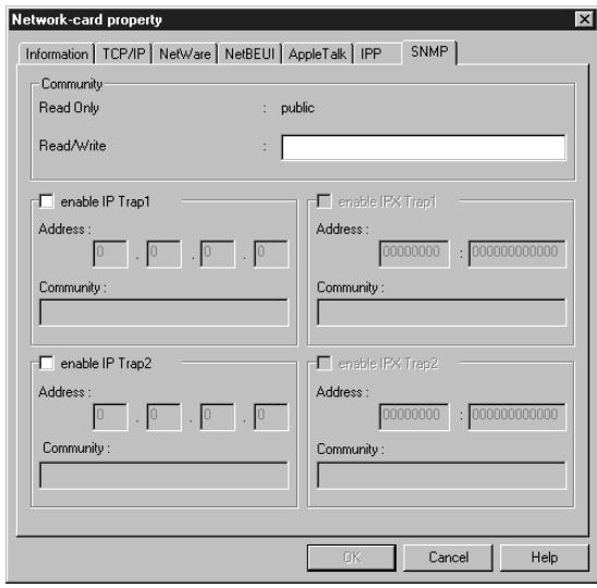 EPSON C82378 - Menu SNMP - 1
