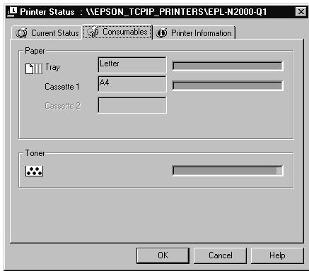 EPSON C82378 - Menu consommables (séries EPL) - 1