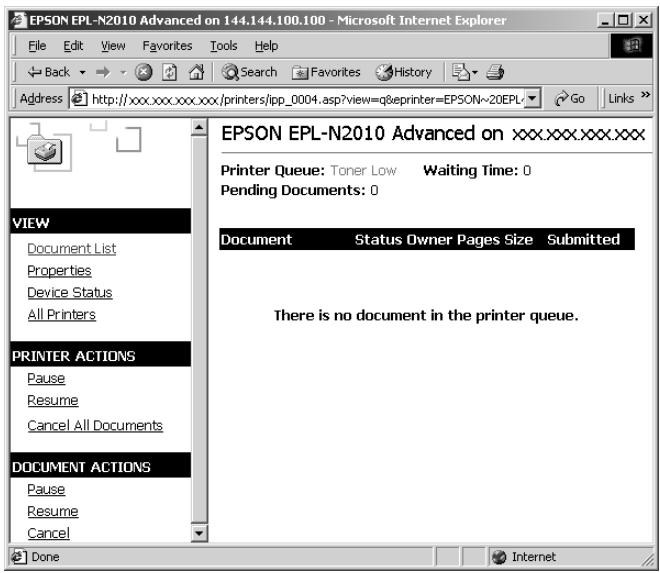 EPSON C82378 - Page de la file d'impression - 1