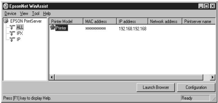 EPSON C82378 - Configuration pour une impression IPP à l'aide de epsonnet winassist - 1