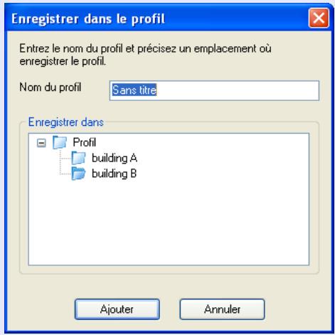 EPSON EB-G5100 - Entrez un nom de profil puis cliquez sur "ajouter". - 2
