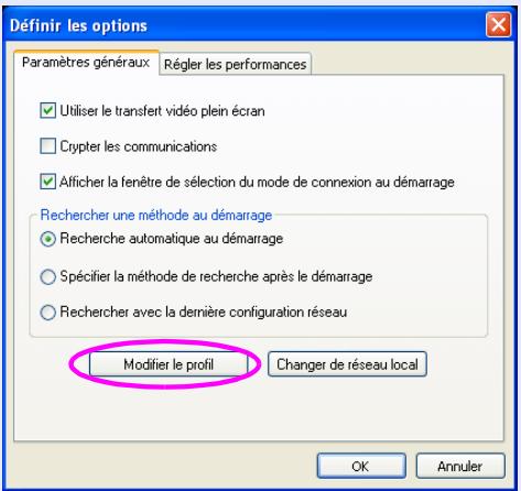 EPSON EB-G5100 - Cliquez sur "modifier le profil". - 1
