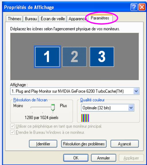 EPSON EB-G5100 - Cliquez sur "propriétés d'affichage". - 3