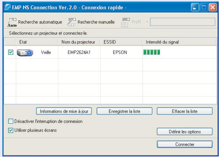 EPSON EB-G5100 - Utilisation de la fenêtre de connexion - 2