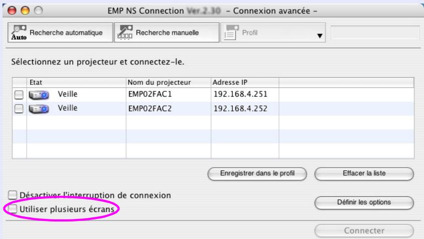 EPSON EB-G5350NL - Activez la case à cocher "Utiliser plusieurs écrans". - 1
